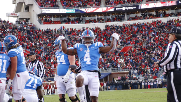 Quinshon Judkins touchdown pose